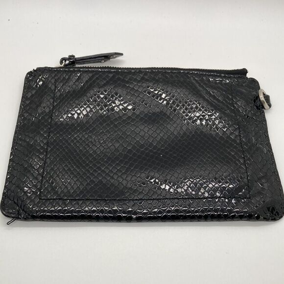 Cole Haan snakeskin clutch/wristlet Black - Picture 4 of 13